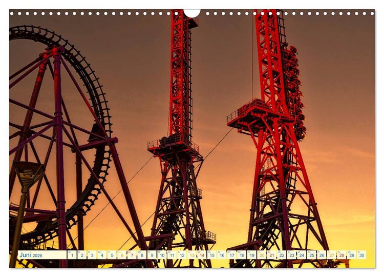 Produktbild: Achterbahn - extrem (Wandkalender 2026 DIN A3 quer), CALVENDO Monatskalender