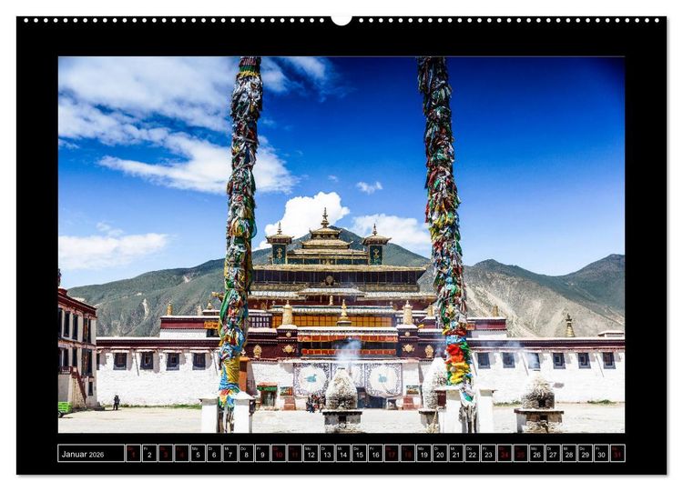 Produktbild: Eine Rundreise durch Tibet (hochwertiger Premium Wandkalender 2026 DIN A2 quer), Kunstdruck in Hochglanz