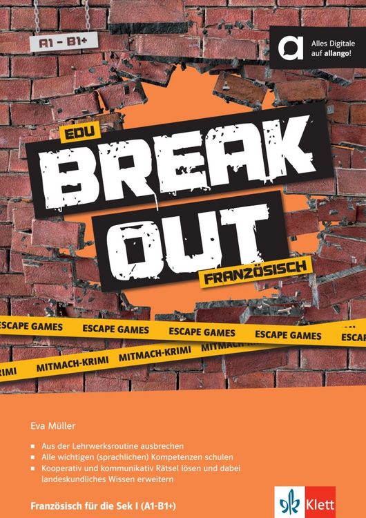 Produktbild: Edu Breakout Franz&ouml;sisch f&uuml;r die Sek I - Escape Games und Mitmach-Krimi