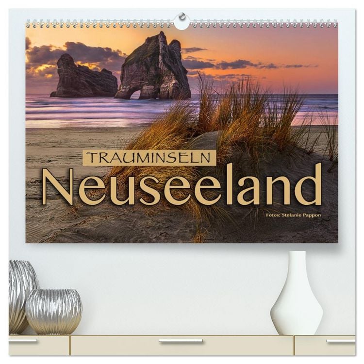 Produktbild: Trauminseln Neuseeland (hochwertiger Premium Wandkalender 2026 DIN A2 quer), Kunstdruck in Hochglanz