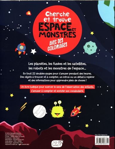 Produktbild: Cherche et trouve : espace et monstres : avec des coloriages