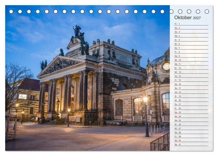 Produktbild: Dresden an der Elbe - Der Planer (Tischkalender 2027 DIN A5 quer), CALVENDO Monatskalender