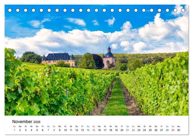 Produktbild: Rheingau - Rhein Riesling Kultur (Tischkalender 2026 DIN A5 quer), CALVENDO Monatskalender