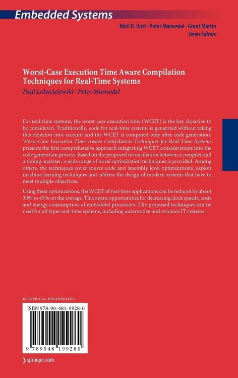 Produktbild: Worst-Case Execution Time Aware Compilation Techniques for Real-Time Systems
