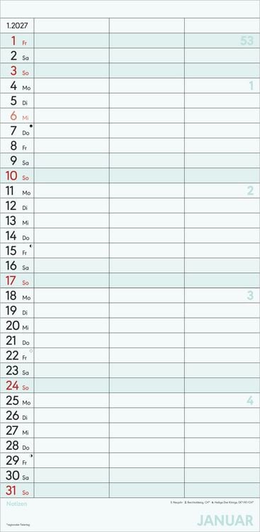Produktbild: Planer f&uuml;r zwei 2027
