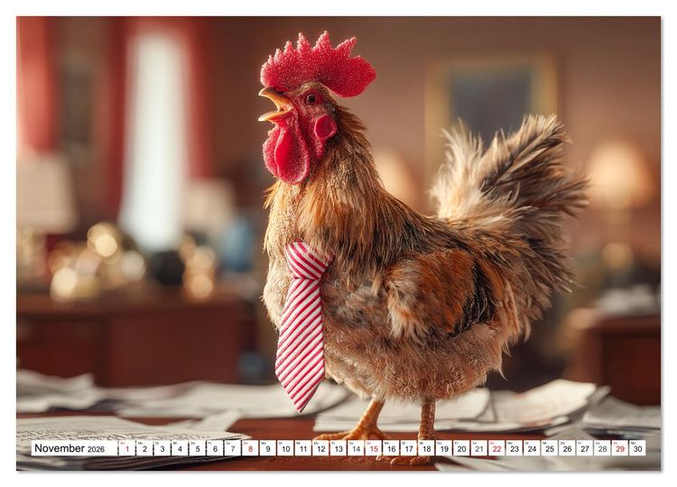 Produktbild: Die Chaos GmbH - Tierisch faule Kollegen (hochwertiger Premium Wandkalender 2026 DIN A2 quer), Kunstdruck in Hochglanz
