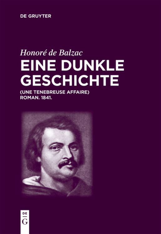 Produktbild: Honor&eacute; de Balzac, Eine dunkle Geschichte