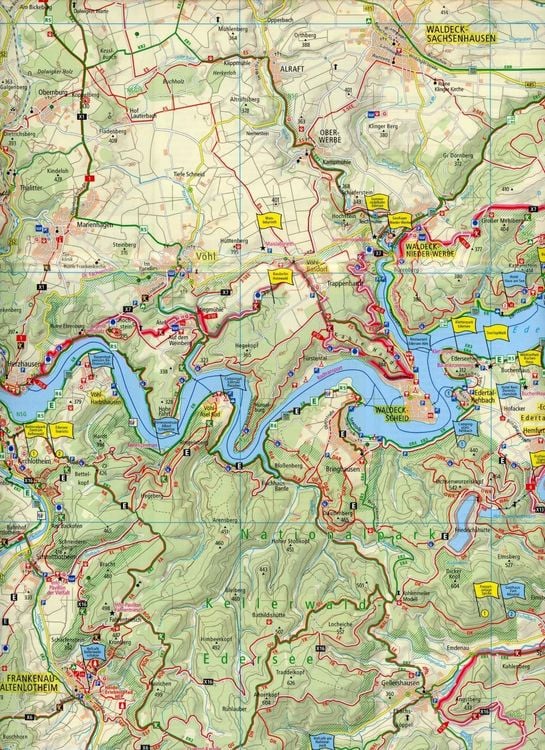 Produktbild: Edersee, Nationalpark Kellerwald-Edersee 1:50 000