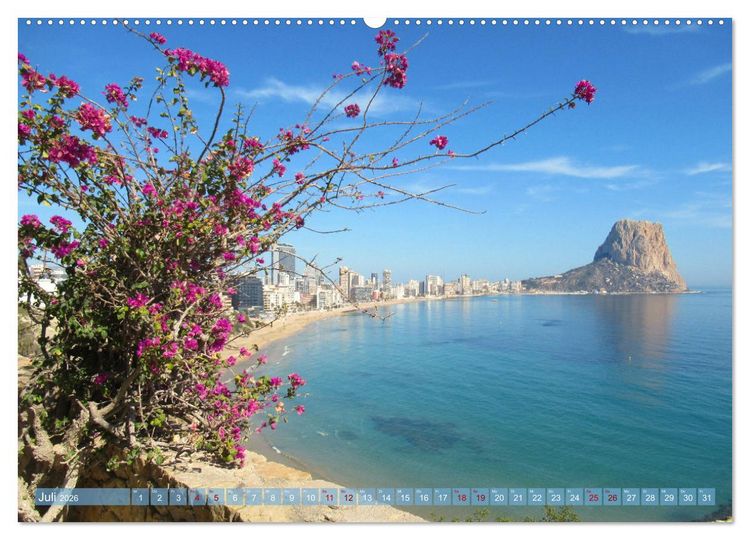 Produktbild: Alicante - Benidorm - Calp (Wandkalender 2026 DIN A2 quer), CALVENDO Monatskalender