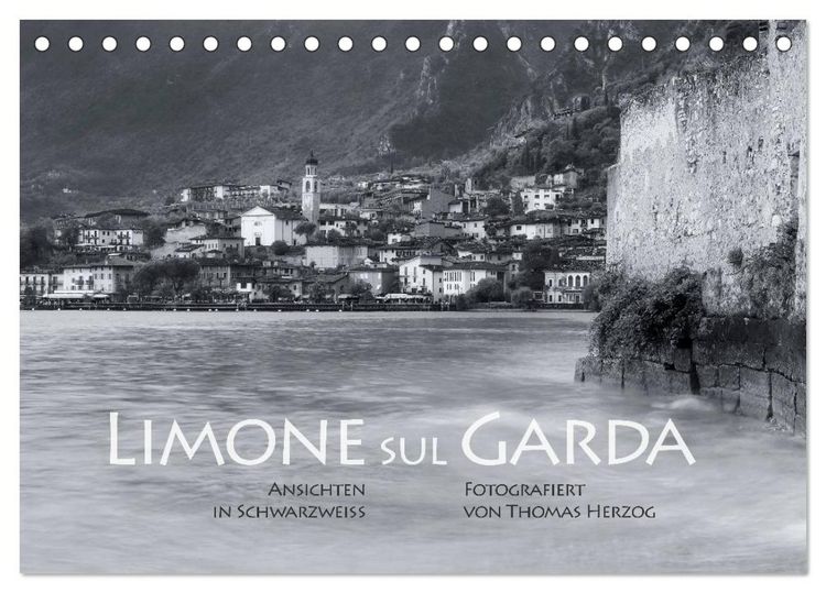 Produktbild: Limone sul Garda schwarzwei&szlig; (Tischkalender 2026 DIN A5 quer), CALVENDO Monatskalender
