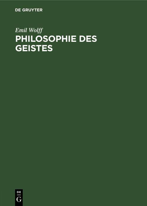 Produktbild: Philosophie des Geistes