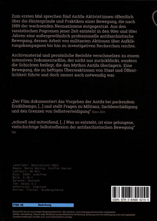 Produktbild: ANTIFA - Schulter an Schulter, wo der Staat versagte