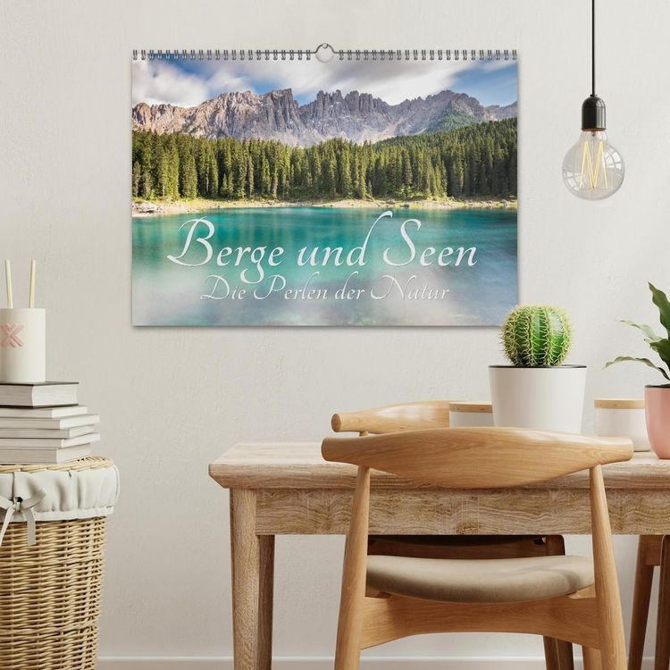 Produktbild: Berge und Seen - Die Perlen der Natur (Wandkalender 2026 DIN A3 quer), CALVENDO Monatskalender