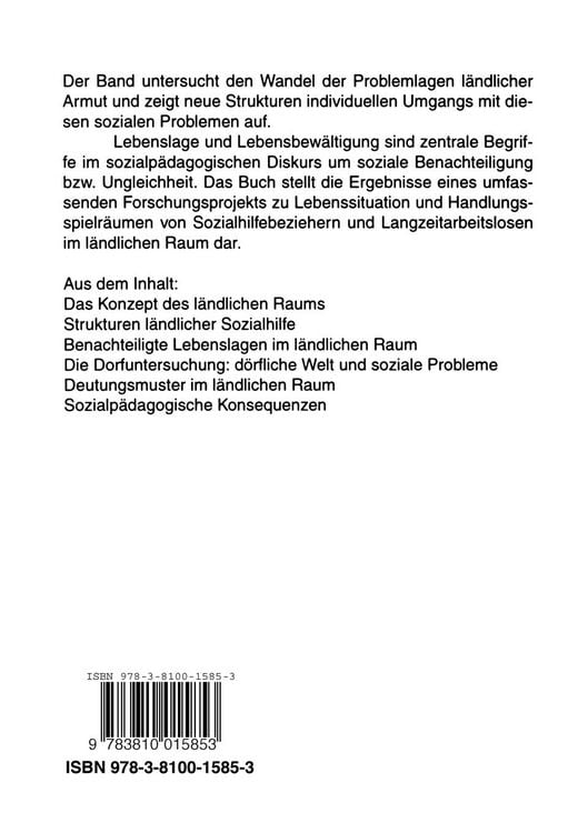Produktbild: L&auml;ndliche Armut im Umbruch