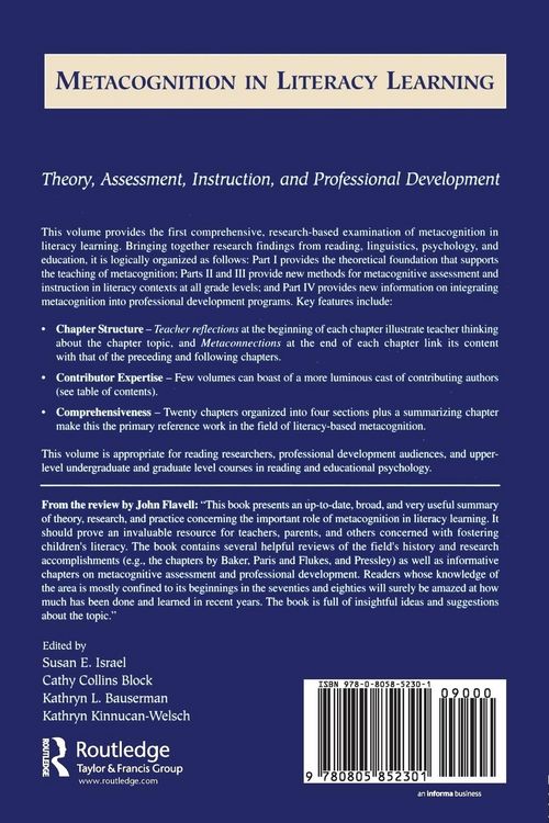 Produktbild: Metacognition in Literacy Learning