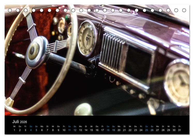 Produktbild: CLASSIC COCKPITS - Funktionale Kunstwerke aus einer anderen Zeit (Tischkalender 2026 DIN A5 quer), CALVENDO Monatskalender