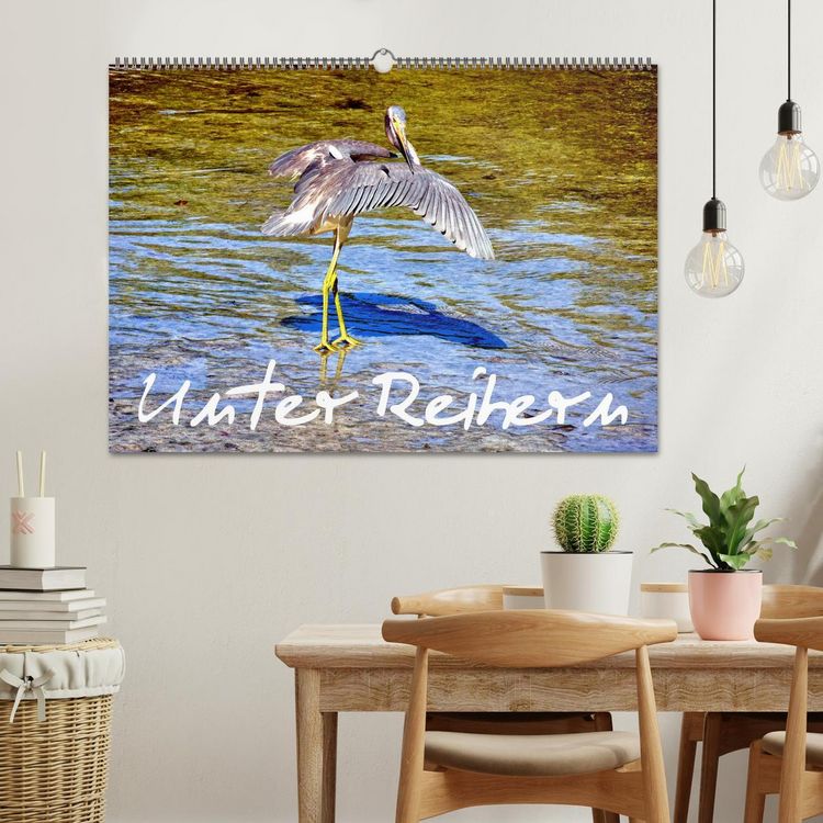 Produktbild: Unter Reihern (Wandkalender 2026 DIN A2 quer), CALVENDO Monatskalender