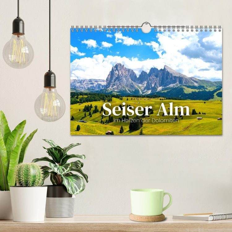 Produktbild: Seiser Alm - Im Herzen der Dolomiten. (Wandkalender 2026 DIN A4 quer), CALVENDO Monatskalender