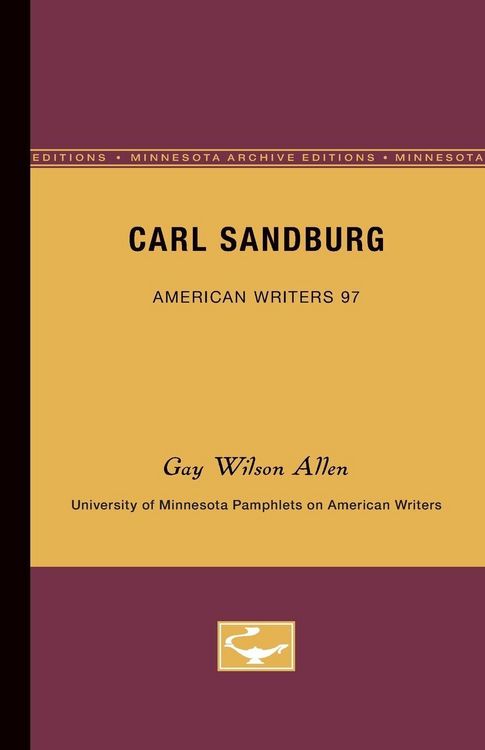 Produktbild: Carl Sandburg - American Writers 97