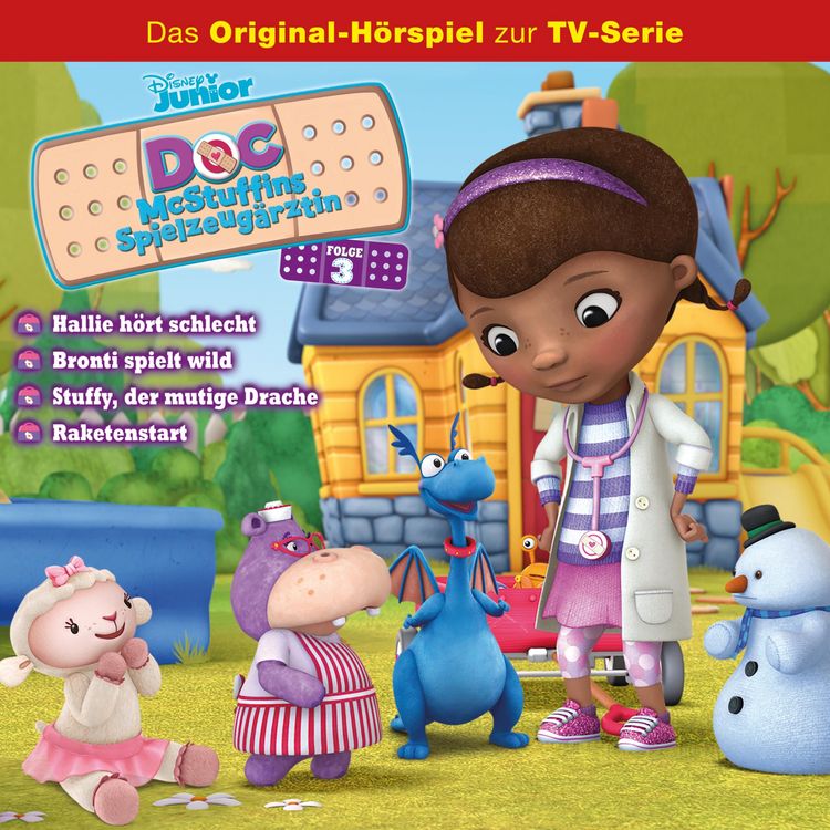 Produktbild: 03: Hallie h&ouml;rt schlecht / Bronti spielt wild / Stuffy, der mutige Drache / Raketenstart (H&ouml;rspiel zur Disney TV-Serie)