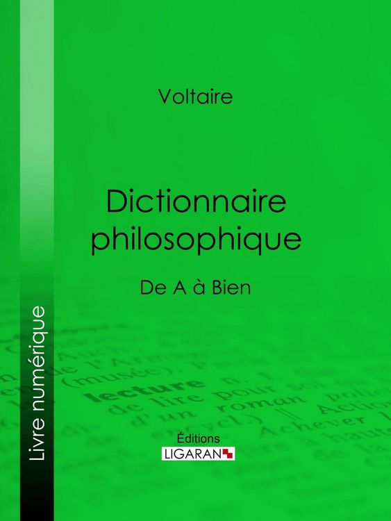 Produktbild: Dictionnaire philosophique