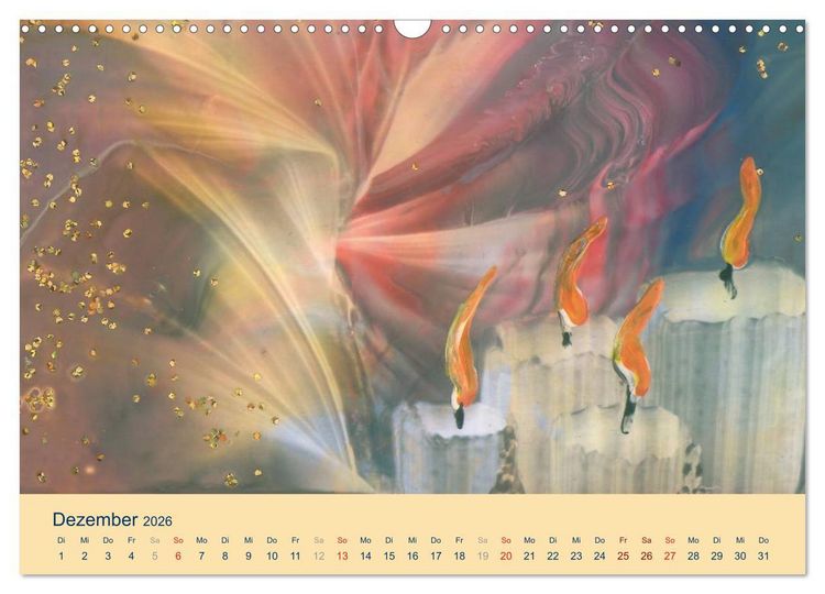 Produktbild: Kunstkalender 2026 - Augenblicke der Malerei (Wandkalender 2026 DIN A3 quer), CALVENDO Monatskalender