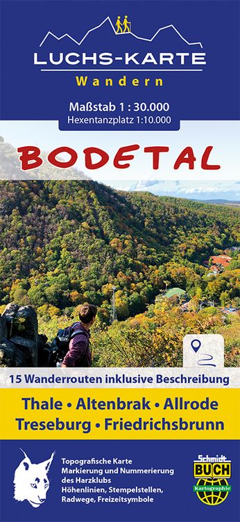 Produktbild: Luchskarte Bodetal