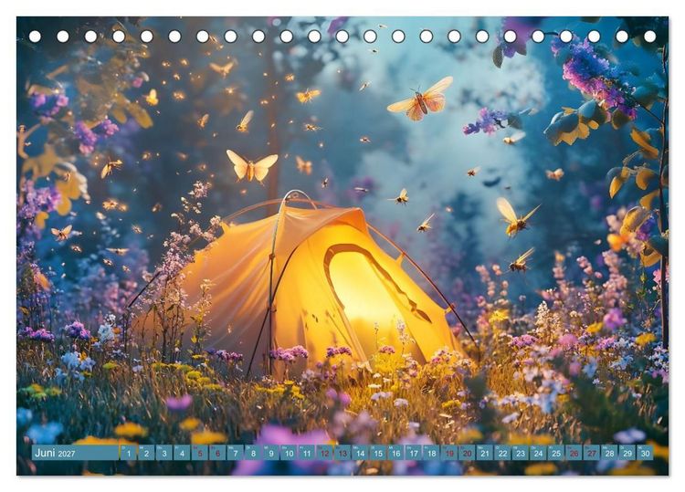 Produktbild: Camping Extreme (Tischkalender 2027 DIN A5 quer), CALVENDO Monatskalender