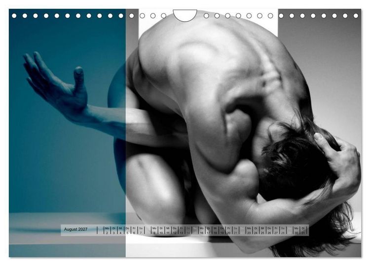 Produktbild: Naked men behind the colors &ndash; &Auml;sthetische Aktfotografien (Wandkalender 2027 DIN A4 quer), CALVENDO Monatskalender