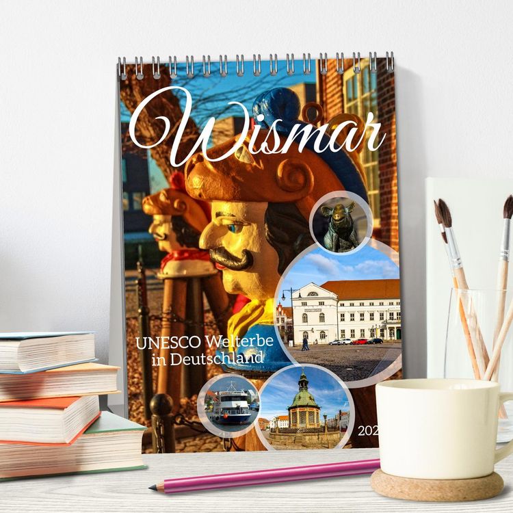 Produktbild: Wismar - UNESCO Welterbe in Deutschland (Tischkalender 2026 DIN A5 hoch), CALVENDO Monatskalender