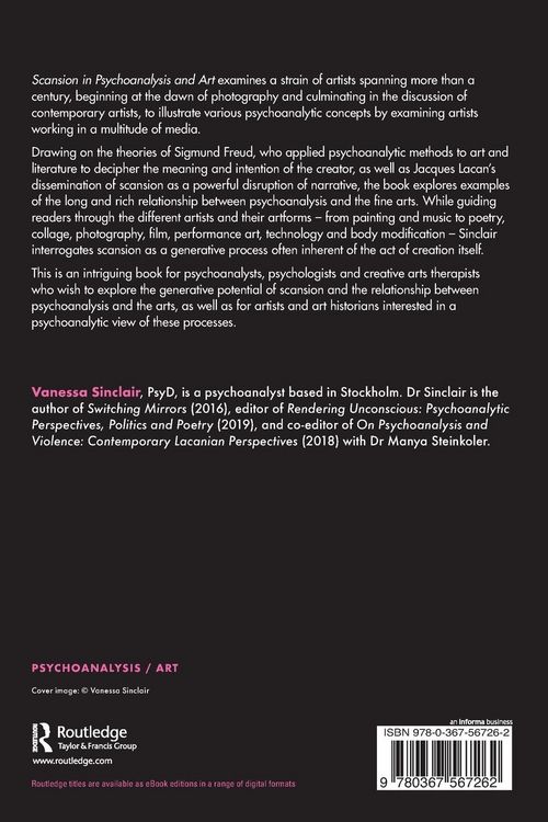 Produktbild: Scansion in Psychoanalysis and Art