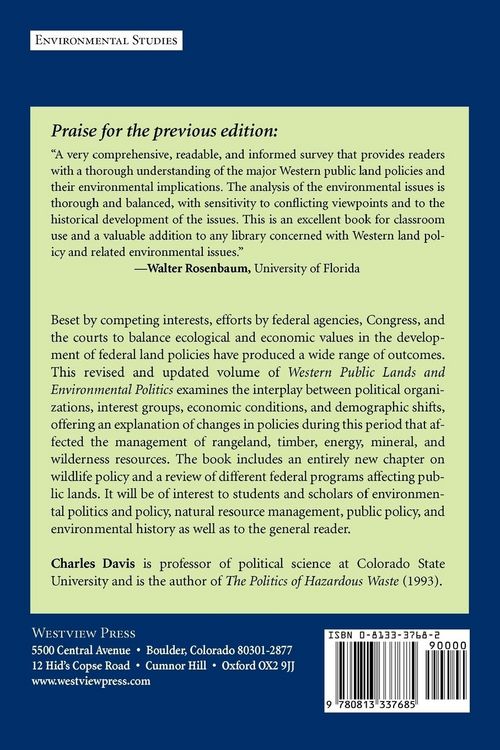 Produktbild: Western Public Lands And Environmental Politics