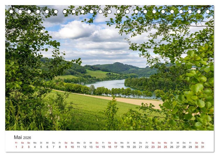 Produktbild: Sauerland - hier muss man mal gewesen sein (Tischkalender 2026 DIN A5 quer), CALVENDO Monatskalender