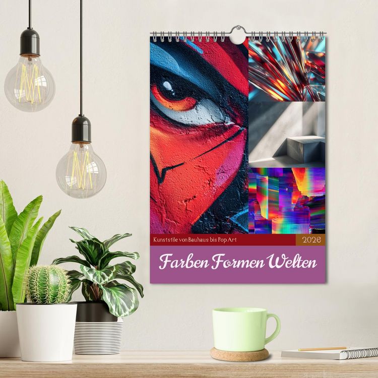 Produktbild: Farben Formen Welten (Wandkalender 2026 DIN A4 hoch), CALVENDO Monatskalender