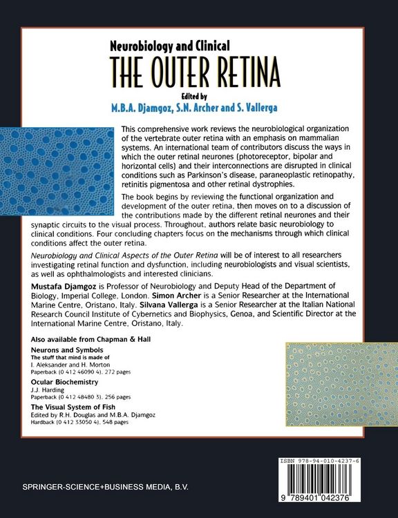 Produktbild: Neurobiology and Clinical Aspects of the Outer Retina