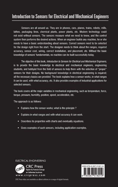 Produktbild: Introduction to Sensors for Electrical and Mechanical Engineers