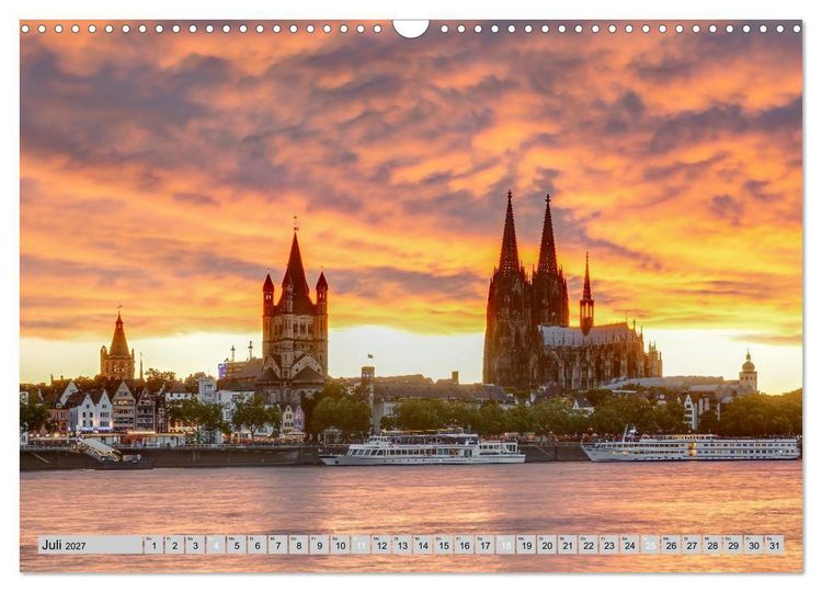 Produktbild: Wundersch&ouml;nes K&ouml;ln (Wandkalender 2027 DIN A3 quer), CALVENDO Monatskalender