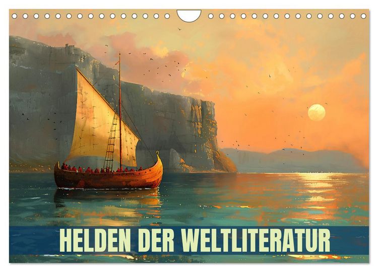 Produktbild: Helden der Weltliteratur (Wandkalender 2026 DIN A4 quer), CALVENDO Monatskalender