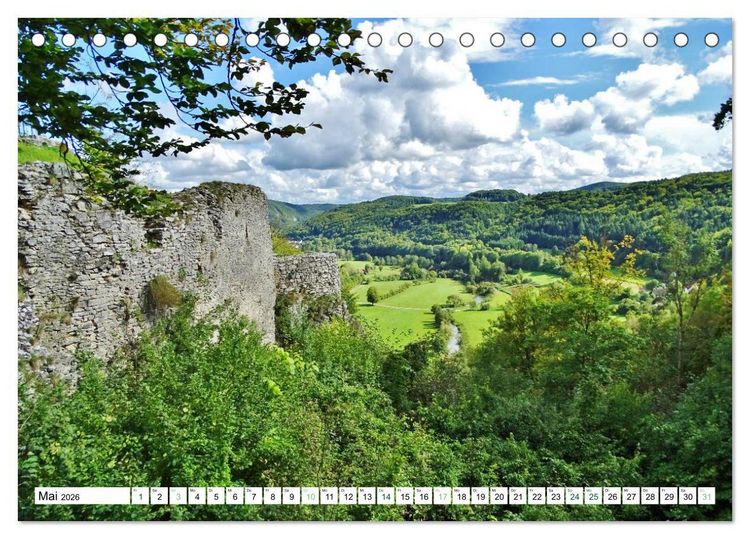 Produktbild: Wandererlebnisse in der Fr&auml;nkischen Schweiz (Tischkalender 2026 DIN A5 quer), CALVENDO Monatskalender