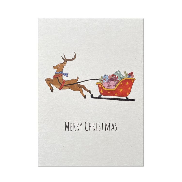 Produktbild: KEITCARDS Weihnachtskarten - handgezeichnete Postkarten, 6er Set