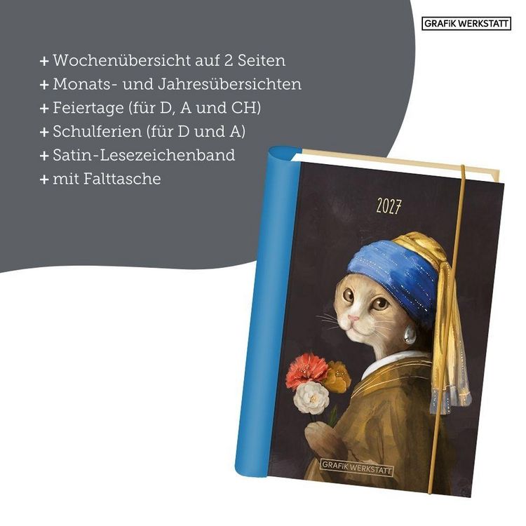 Produktbild: Terminplaner 2027 Tierisch kunstvoll