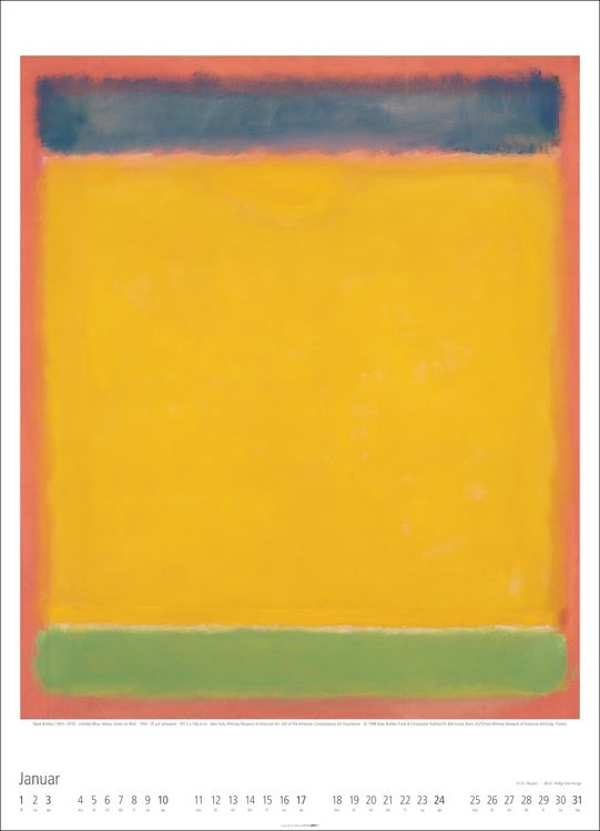 Produktbild: Mark Rothko Kalender 2027