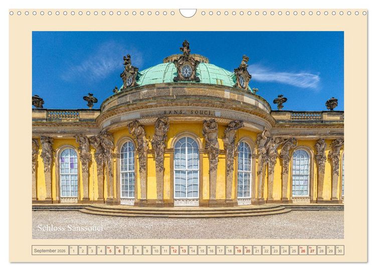Produktbild: Potsdam - Schl&ouml;sser, Parks und der Alte Fritz (Wandkalender 2026 DIN A3 quer), CALVENDO Monatskalender