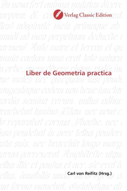 Produktbild: Liber de Geometria practica