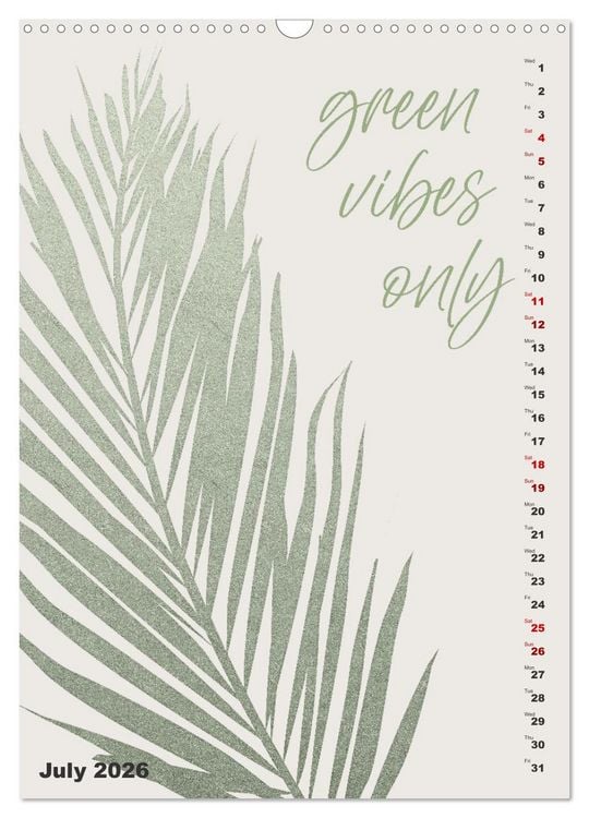 Produktbild: Love your planet (Wall Calendar 2026 DIN A3 portrait), CALVENDO 12 Month Wall Calendar