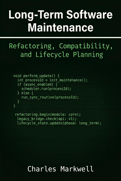 Produktbild: Long-Term Software Maintenance: Refactoring, Compatibility, and Lifecycle Planning