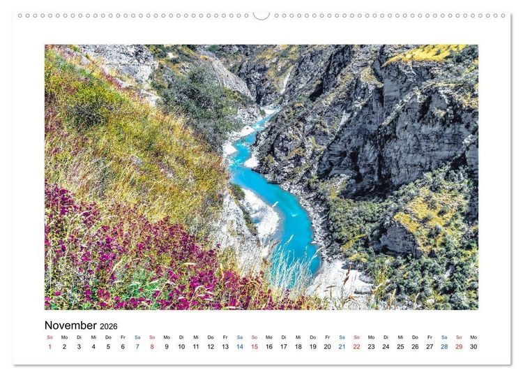 Produktbild: Neuseeland - Von Auckland nach Queenstown (Wandkalender 2026 DIN A2 quer), CALVENDO Monatskalender