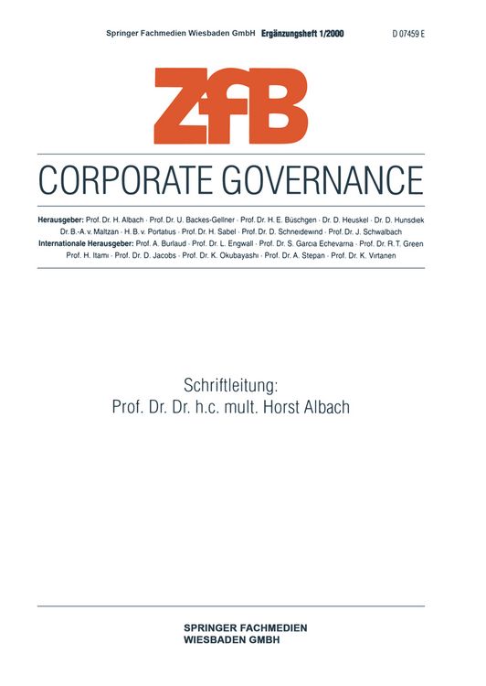 Produktbild: Corporate Governance