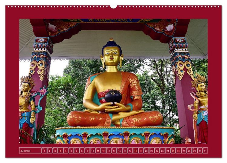 Produktbild: Buddhas & Bhodisattvas (hochwertiger Premium Wandkalender 2026 DIN A2 quer), Kunstdruck in Hochglanz