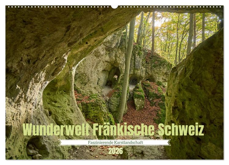Produktbild: Wunderwelt Fr&auml;nkische Schweiz (Wandkalender 2026 DIN A2 quer), CALVENDO Monatskalender